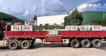 南宁 芝麻灰花岗岩地铺石出货日常