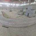 南宁 芝麻白异形坐凳，自然面光面弧形加工