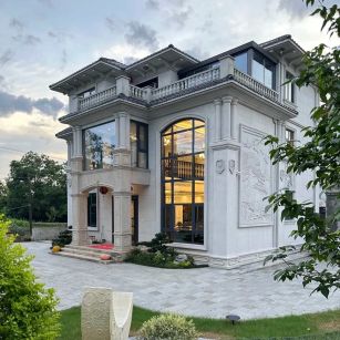 南宁 白麻花岗岩私人别墅干挂石材豪华定制