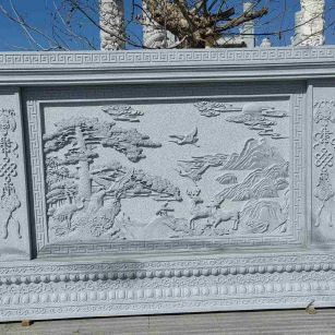 南宁 芝麻白大型照壁，屏风，影壁