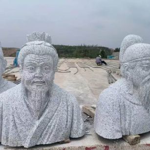 南宁 白麻花岗岩石材人物立体雕刻