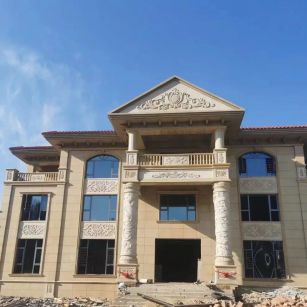 南宁 黄金麻花岗岩别墅外墙干挂