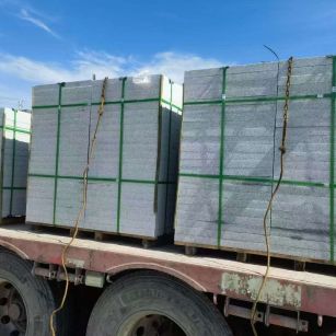 南宁 芝麻白花岗岩地铺石装车日常