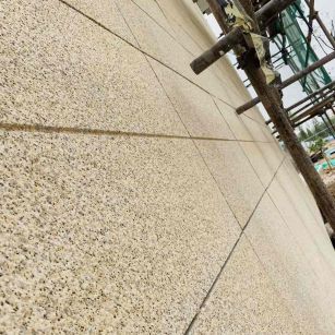 南宁 黄金麻花岗岩荔枝面外墙干挂石材效果示例