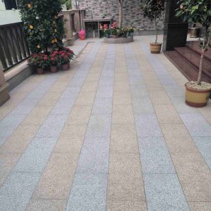 南宁 黄金麻白麻荔枝面庭院铺装展示