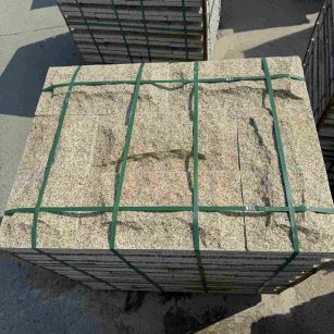 南宁 黄金麻花岗岩石材自然面蘑菇石成品