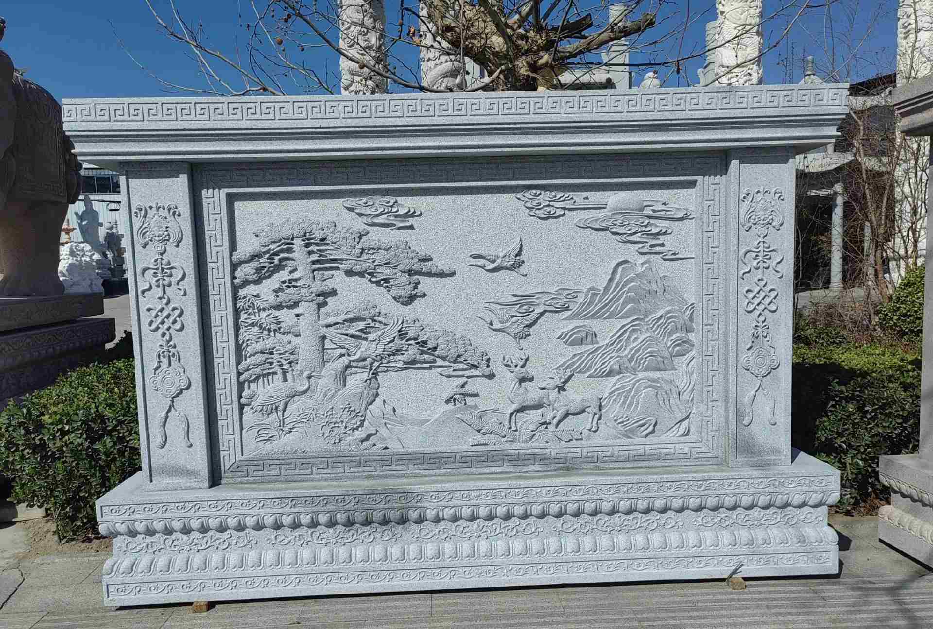 南宁 芝麻白大型照壁，屏风，影壁