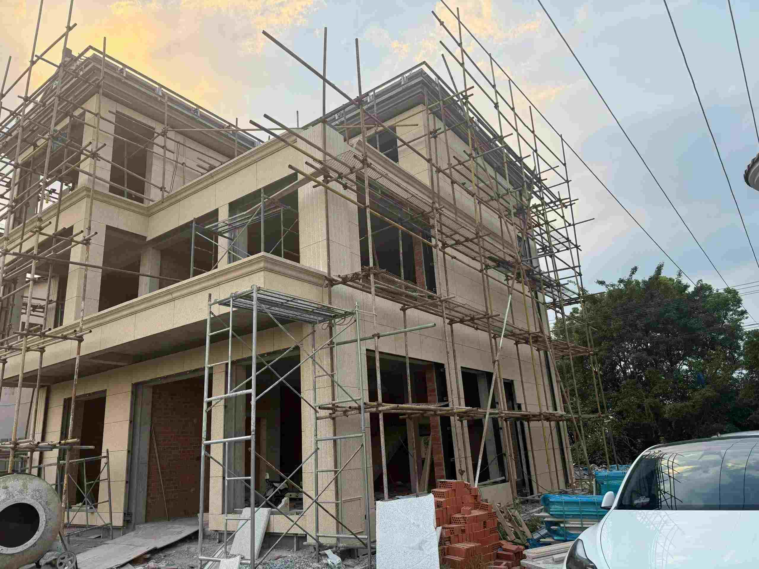 南宁 黄金麻荔枝面花岗岩外墙干挂