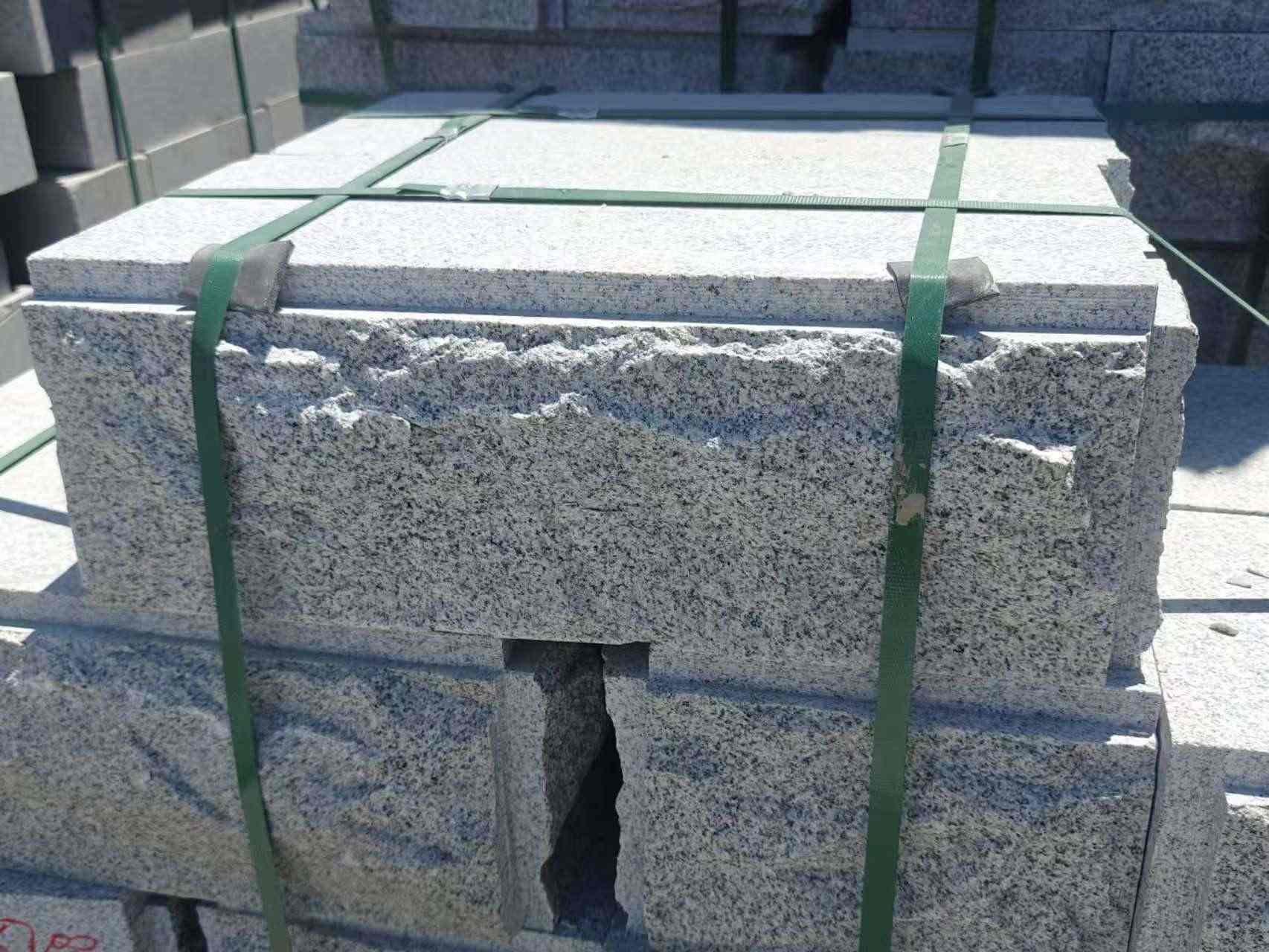 南宁 芝麻白花岗岩自然面成品