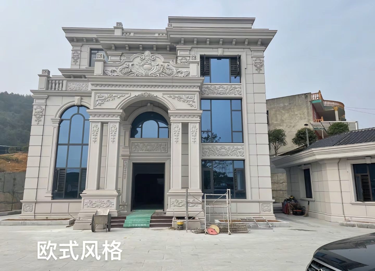 南宁 白麻花岗岩别墅外墙干挂