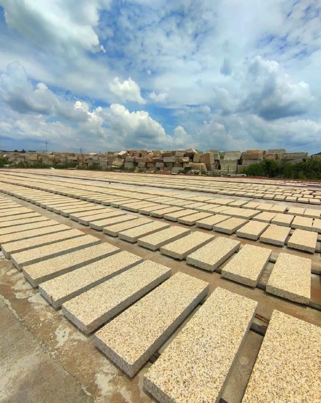 南宁 黄金麻花岗岩荔枝面地铺石防护中