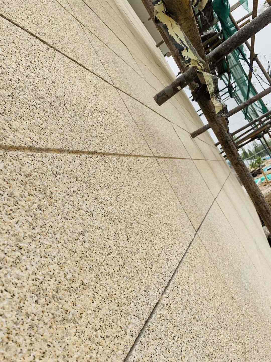 南宁 黄金麻花岗岩荔枝面外墙干挂石材效果示例