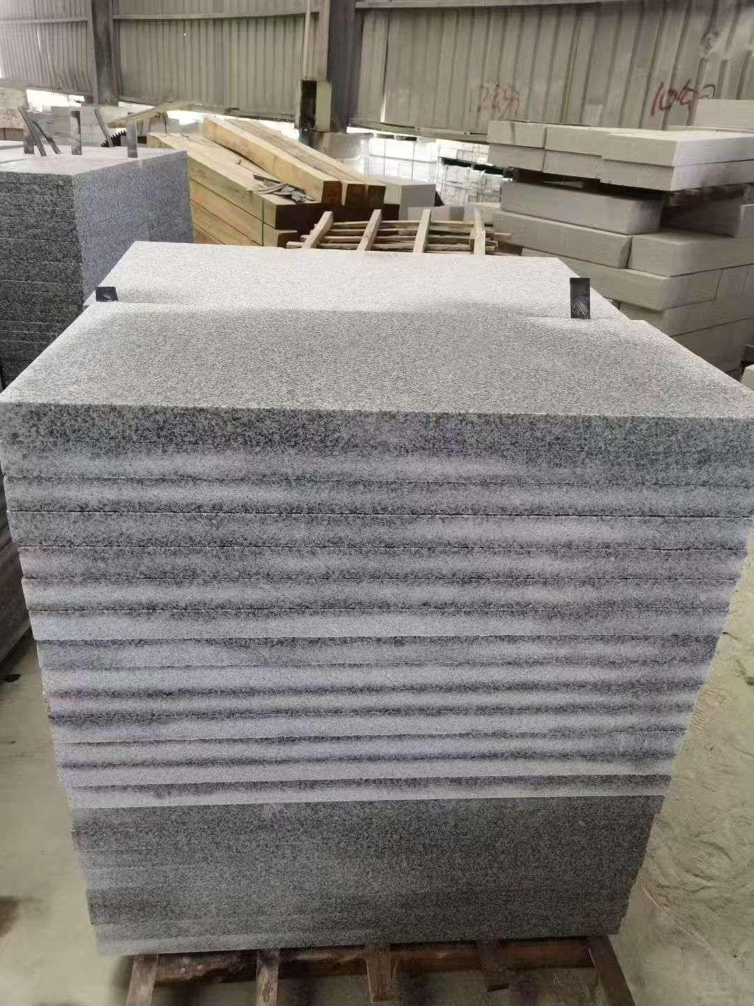 南宁 芝麻白5公分火烧地铺成品，900*400，规格可定制